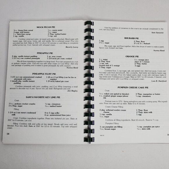 Recipes to Remember Boscawen Congregational Church Cookbook 2002 - Picture 5 of 5
